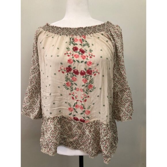 Democracy Floral Bell Sleeve Blouse - Picture 4 of 8